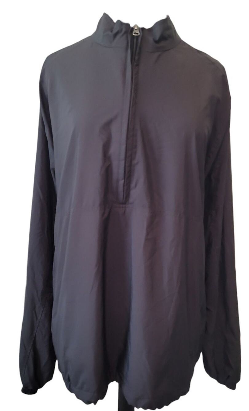 Walter Hagen Men’s Golf Windbreaker Jacket XL Black ½ Zip GUC